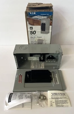 Eaton BR50SPAST CUTLER HAMMER Series 50 AMP 热水管面板类型 BR 全新 — 第 1/2 张图片