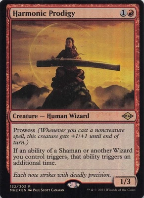 Harmonic Prodigy Modern Horizons 2 Foil Rare #132 NM MTG - Image 1 of 2
