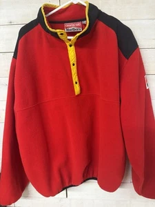 Vintage Marlboro Adventure Team Tobacco 90's Fleece Snap Pullover Jacket Size XL - Picture 1 of 7