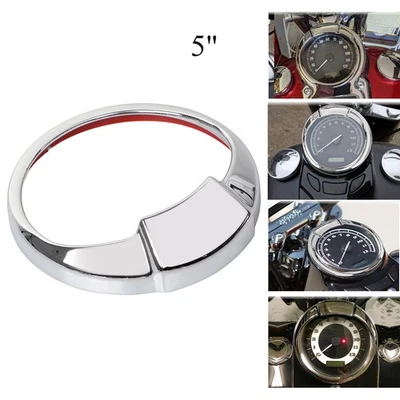 5" Gauge Visor Ring Speedometer Cover Bezel For Harley Heritage Softail Fat Boy - Image 1 of 4