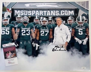 MARK DANTONIO SIGNED MICHIGAN STATE SPARTANS FOOTBALL 16X20 JSA COA - Picture 1 of 1