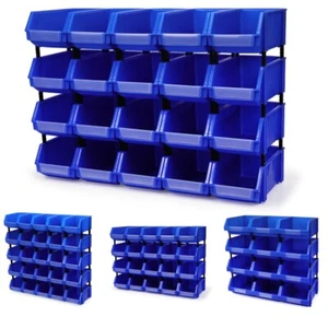 3 Sizes Storage Bin Garage Rack Part Nuts Bolts Tool Organizer Workshop Au - Picture 1 of 15