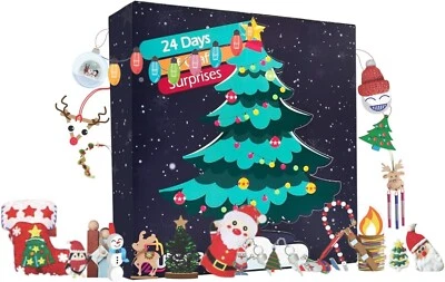 Craft Advent Calendar 2024 - 24 Days of DIY Craft Kits, Arts and Crafts Set   - Image 1 of 4