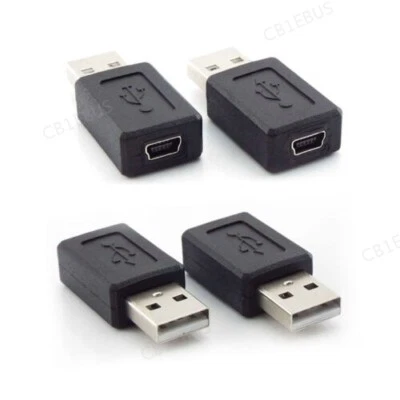 Mini USB B 5 Pins Female Jack to USB A Male Connector Adapter for Transfer CB1 - Image 1 of 4