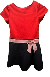 Bonnie Jean Red -White -Blue -Dress Drop Waist Vintage Girls Size 12 VTG - Picture 1 of 5