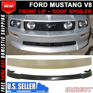 05-09 Ford Mustang V8 CV2 divisor de labios delantero + alerón de techo DSR - Imagen 1 de 5