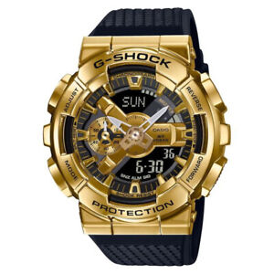Casio G-Shock Analog-Digital Gold-Tone Bezel Watch GM110G-1A9