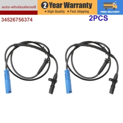 2X Rear L/R ABS Wheel Speed Sensor 34521165533 For BMW E38 E52 730i 740i 750i - Image 1 of 4