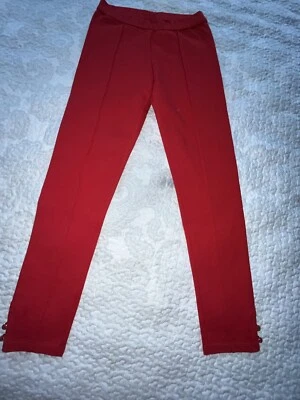 Pantalón Ponte Janie and Jack Rojo Talla 10 Excelente Estado Usado Costura Arrugada Foto 1 de 4