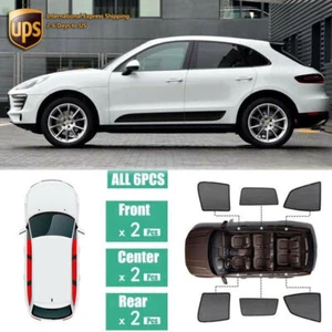 Windows Sunshade UV Ray Protector Mesh Block Privacy Visor For Porsche Macan - Foto 1 di 10
