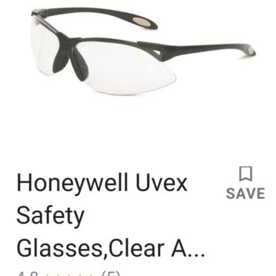 HONEYWELL UVEX A900 Safety Glasses,Clear - Image 1 of 3
