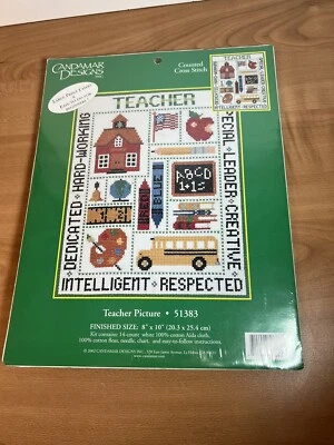 "Kit de punto de cruz contado con foto de profesor Candamar Designs #51383 8 X 10"" 2002" Foto 1 de 4
