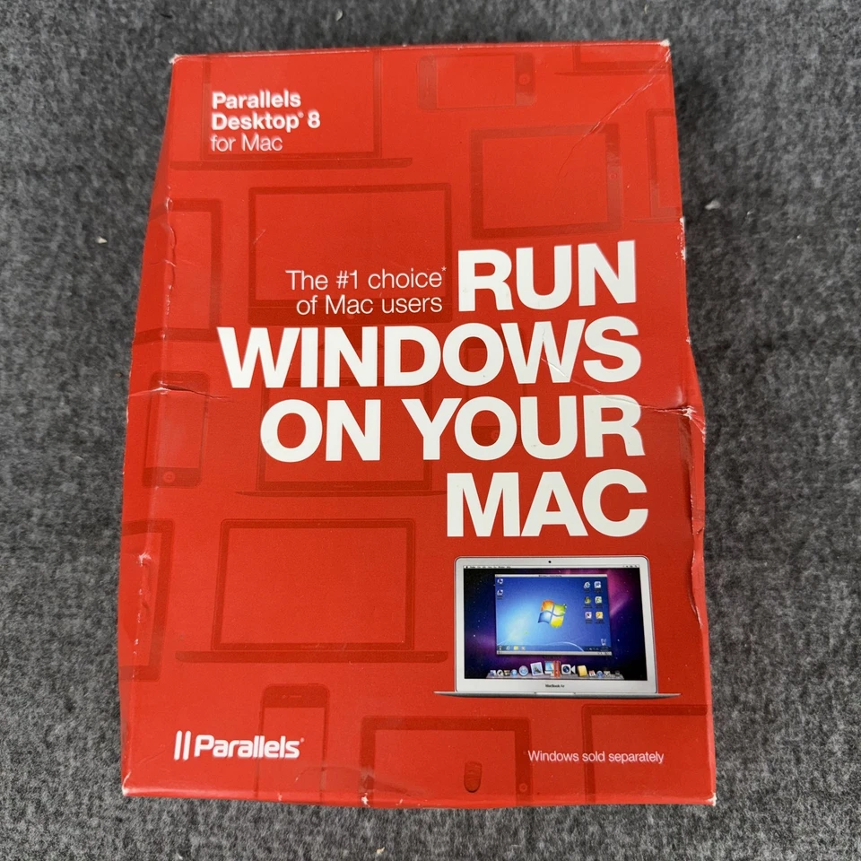 Parallels Desktop 8 For Mac Retail Box Software DVD Run Windows On Mac App - Image 1 of 4