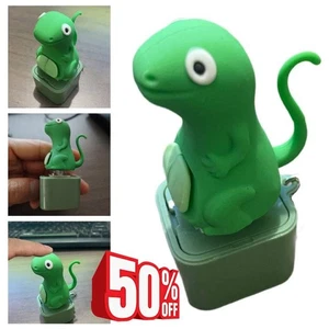 Lizard Keychain Sound, 2025 New Adults Keyboard Clic ker Lizards Fidget Toys - Picture 1 of 11