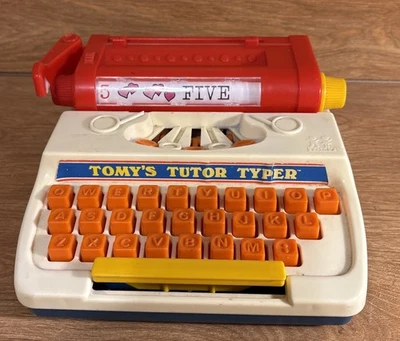 Vintage 1977 Tomy's Tutor Typer Children's Typewriter Learning Toy - Image 1 of 4