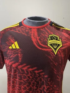New adidas MLS Soccer Jersey Seattle SOUNDERS FC women’s L or men’s M/S $90 - Picture 1 of 18