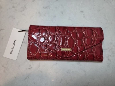 NWT Brahmin Red Sriracha Vanderbilt Veronica Wallet And Credit Card Holder  - Image 1 of 4