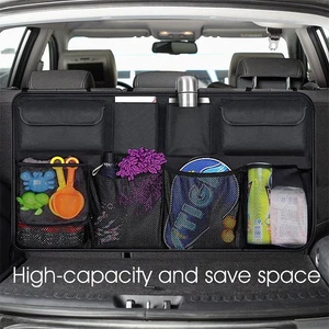 Car Trunk Organizer Backseat Hanging Car Organizer Large Capacity Storage Bag - Picture 1 of 8