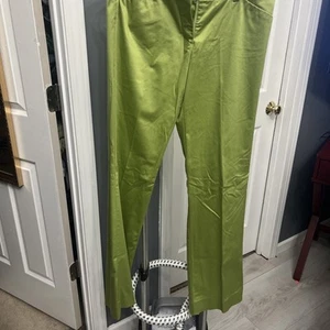 The Limited Stretch Lime Green Dress Pants - Size 6 Short 100% Cotton - Picture 1 of 5