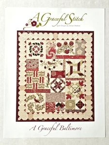 A Graceful Stitch Block Quilt Pattern ~ A Graceful Baltimore ~ by Denise Sheehan - Picture 1 of 6