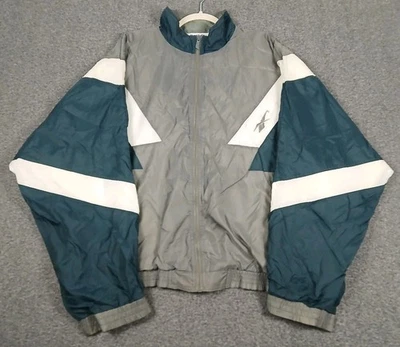Chaqueta cortavientos Reebok vintage años 90 logotipo bordado talla XL ligera Foto 1 de 4