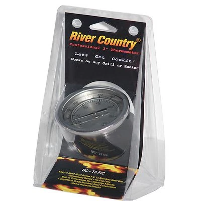 3" RIVER COUNTRY RC-T3FC BARBACOA CARBÓN GAS PARRILLA ELÉCTRICA AHUMADOR POZO TERMÓMETRO Foto 1 de 4