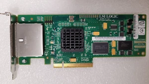 HP LSI 488901-001 489103-001 SAS3801E-HP L3-25057 PCI-E Dual Port HBA - Picture 1 of 3