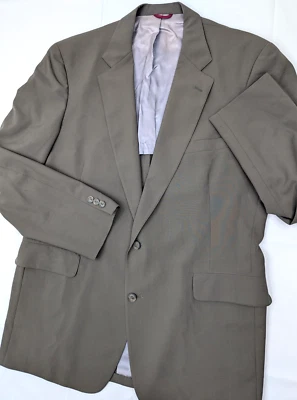 JoS de colección A. Abrigo Deportivo Bank Clothiers Verde Oliva Mezcla Lana 2 Botones, Hombre 44L Foto 1 de 4