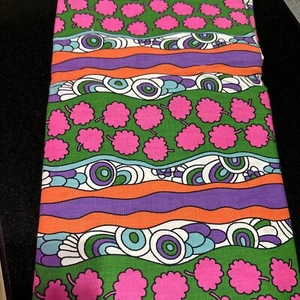 Vintage Hippie Psychedelics Pink, Green, Or Design. 3 Yr Length By 44 Wide. - Picture 1 of 4
