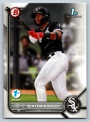 2022 1st  Bowman 1st Edition #BPPF-8 Benyamin Bailey White Sox Baseball Card - Image 1 of 2