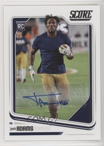 2018 Score Rookies Signatures Josh Adams #364 Rookie Auto RC