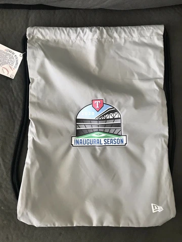 Texas Rangers New Era Globe Life Field Inaugural Season Drawstring Bag Cover