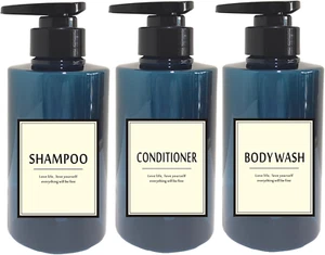 300Ml Travel Shampoo Bottles Refillable,Empty Pump Plastic Dispensers 10 Oz Show - Picture 1 of 6