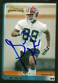 Sam Aiken autographed Football Card (Buffalo Bills) 2003 Bowman #139 Rookie - Image 1 of 1