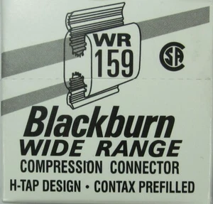 Blackburn WR159 #1 H Tap Aluminum Compression Connector Box of (25) - Picture 1 of 3