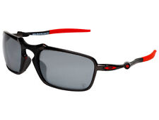 Oakley Badman Scuderia Ferrari Polarized Sunglasses OO6020-07 X Metal Black