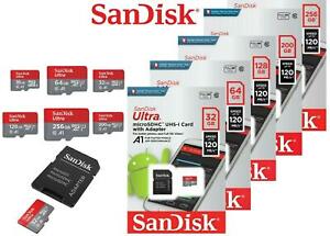Sandisk Ultra Micro SD Speicherkarte 16Gb 32Gb 64Gb 128Gb Klasse 10 mit Adapter