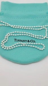 Tiffany & Co. Beaded Chain 30in" Necklace Sterling Silver 925 - Picture 1 of 6