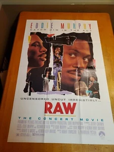 Eddie Murphy RAW Original Movie Poster 27x41 Folded Theater One Sheet 1987 - Picture 1 of 8