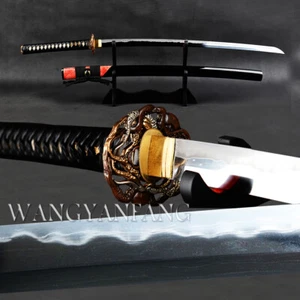 Espada de Acero Doblada Honsanmai Samurai Japonesa Templada Arcilla Samurai Patana Fina Pulida - Imagen 1 de 12
