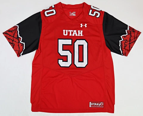 Under Armour 2014 Utah Utes #50 Replica Home Jersey / Mens XL / Mint Condition! Cover