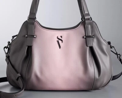 Simply Vera Wang Satchel Crossbody Bag Handbag Purse - Pink Gray Ombre - New - Image 1 of 2