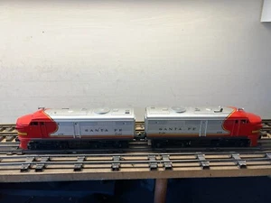 Lionel #218 Paired "AA" Santa Fe Locomotives (218P & 218-10) C7 Ex Cond w/Boxes - Picture 1 of 20
