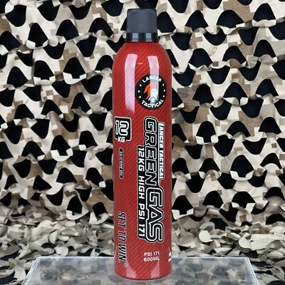 NUEVO Lancer Tactical 600 ml Alto PSI Gas Verde con Aceite (LT-12KG-OIL) Foto 1 de 2