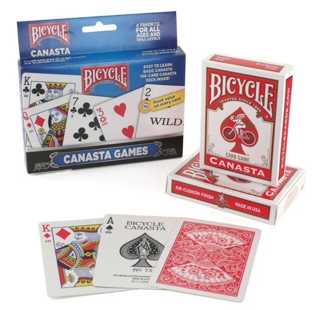 Canasta Playing Cards Game Set That Includes 2 Deck of Canasta Cards with  Point Values, a Revolving Tray Holder, and 50 Sheet Score Pad by All7s