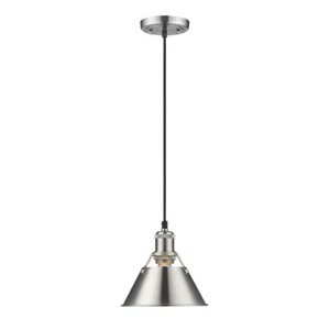 Golden Orwell 1 Light Mini Pendant - 7", Pewter, Pewter Shade - 3306-SPW-PW - Picture 1 of 1