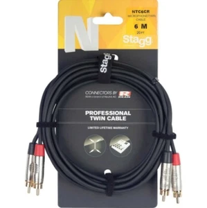 Stagg NTC6CR Twin Phono - Phono RCA - Cable RCA 6m - Imagen 1 de 1