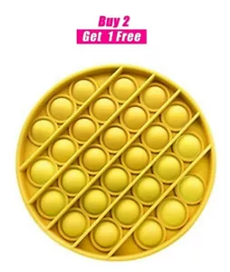 ACQUISTA 2 RICEVI 1 GRATIS! - Popit Fidget Bubble Toy - Cerchio Giallo - Foto 1 di 10