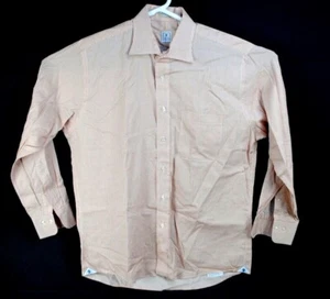 Camisa Peter Millar Camisa Botón Frontal 16R Naranja/Cobre Cuadros Manga Larga - Imagen 1 de 5