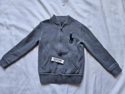 Suéter Polo Ralph Lauren Cremallera Completa Niños Talla 6 Big Pony Gris Usado en Excelente Condición 👀🔥 Foto 1 de 4